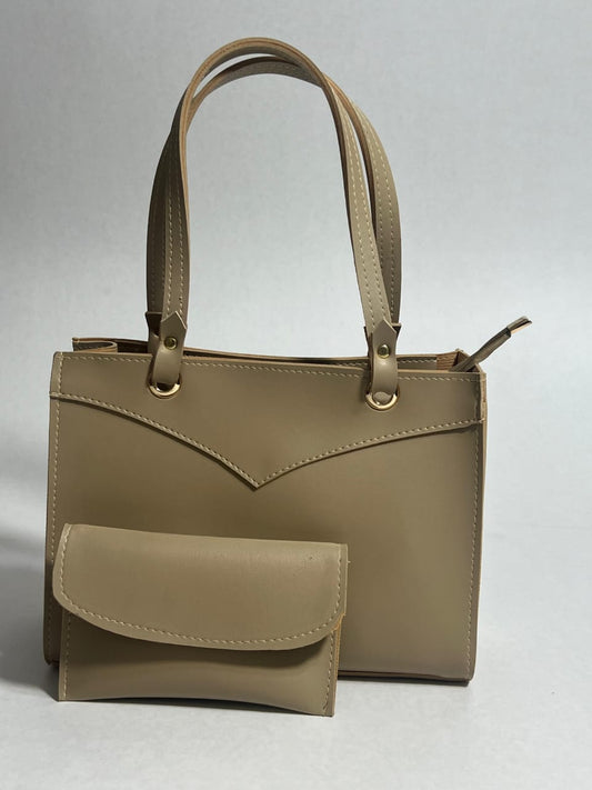 gray hand bag